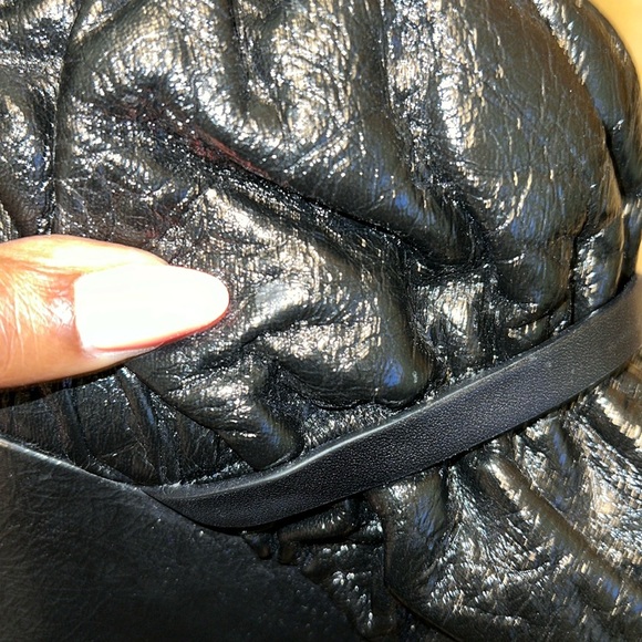 NWT STUART WEITZMAN WOMEN’S DUVET ROUND TOE STUDDED LEATHER WEDGE BOOTS - Picture 5 of 12